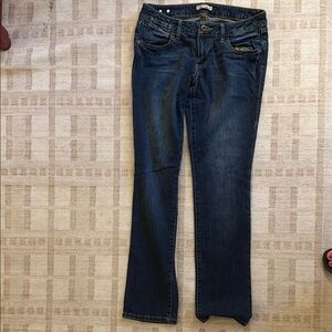 CAbi Dark Blue Straight Leg Jeans
